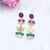 Cute Water Droplets Arylic Printing Women's Drop Earrings 1 Pair