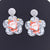 Cute Water Droplets Arylic Printing Women's Drop Earrings 1 Pair