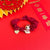 Cute Women's Snake Cloth Inlay Rhinestones Hair Tie