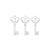 DIY Retro Alloy Decoration Accessories Cute Small Key Jewelry Pendant Zakka Wholesale Factory Direct Sales 1863