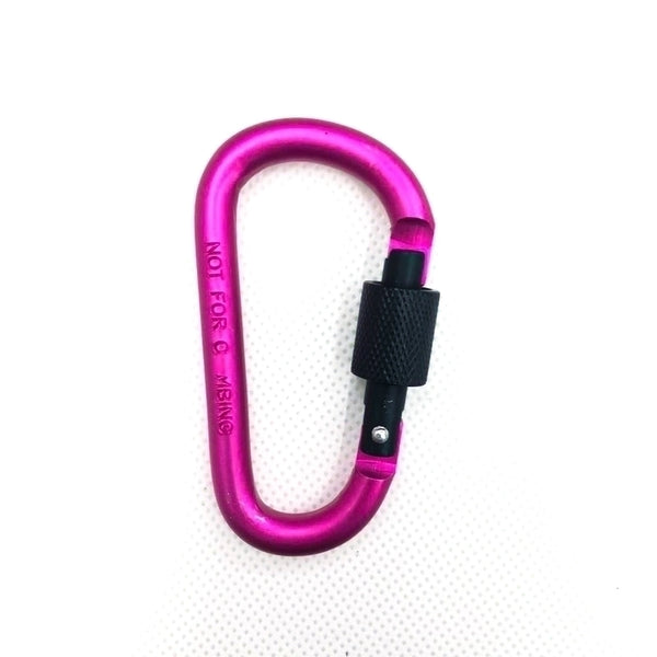 Daily Simple Style Solid Color Aluminum Material Carabiner