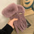 De Fluff Mouth Women's Gloves Warm Windproof Riding Fleece-lined Thickened Outdoor Winter Finger Gloves Wholesale