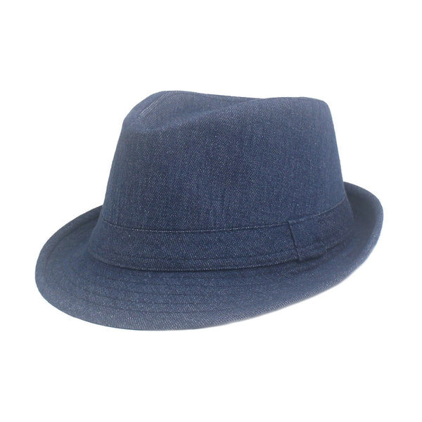 Denim Jazz Hat Men's Topper Hat Retro Old Hat Artistic Youth Topper Hat Hat