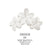 Design Frosted Artificial Flowers Hair Styling Clip  Three Flowers Hair Claw Back Head Hair Volume Multi-Plate Hair Clip