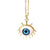 Devil's Eye Plastic Resin Pendant Copper Necklace Wholesale