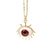 Devil's Eye Plastic Resin Pendant Copper Necklace Wholesale