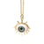 Devil's Eye Plastic Resin Pendant Copper Necklace Wholesale