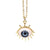 Devil's Eye Plastic Resin Pendant Copper Necklace Wholesale