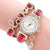 Diamond Love Bracelet Watch Fashion Pu Belt Circle Bracelet Watch Popular Watch Wholesale