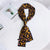 Double-sided Leopard Print Boxer Small Scarf Women's Scarf New Korean Style Spring And Autumn All-match Wrist Strap Ribbon Hair Band Fashion