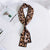 Double-sided Leopard Print Boxer Small Scarf Women's Scarf New Korean Style Spring And Autumn All-match Wrist Strap Ribbon Hair Band Fashion