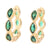 Drop-shaped Colored Diamond Micro-inlaid Zircon Earrings