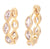 Drop-shaped Colored Diamond Micro-inlaid Zircon Earrings