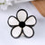 Dust Ornament Flower-Shaped Plastic Hair Clip Hair Clip Back Head Headdress Hairpin Five Petal Flower New Hairpin