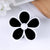 Dust Ornament Flower-Shaped Plastic Hair Clip Hair Clip Back Head Headdress Hairpin Five Petal Flower New Hairpin