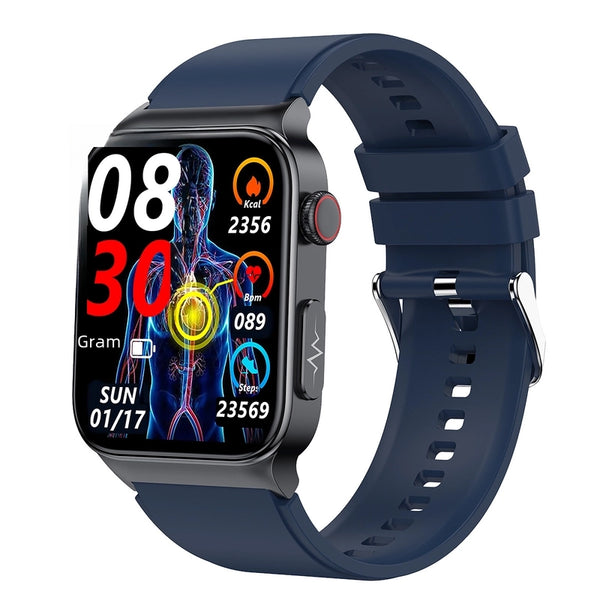 E500 Smart Watch Body Temperature Heart Rate ECG ECG + PPG Smart Bracelet Sports Watch HD Display