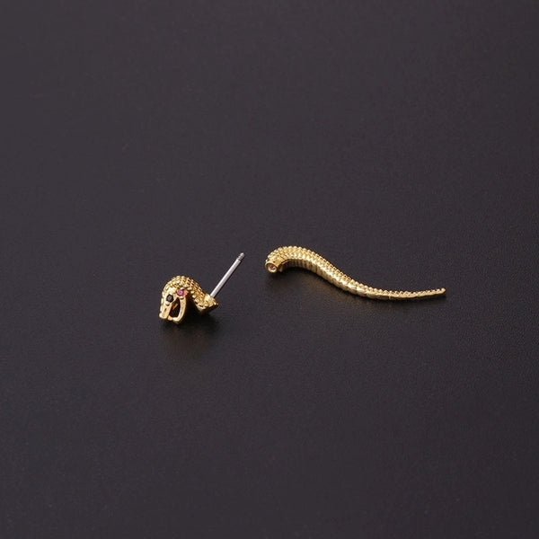 Ear Cartilage Rings & Studs Fashion Snake 316L Stainless Steel  Plating