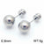 Earrings Wholesale Europe And America Cross Border Round Beads Titanium Steel Women's Stud Earrings Street Simplicity Titanium Steel Earring Accessories