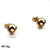 Geometric Titanium Steel No Inlaid 18K Gold Plated Earrings Ear Studs