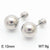 Earrings Wholesale Europe And America Cross Border Round Beads Titanium Steel Women's Stud Earrings Street Simplicity Titanium Steel Earring Accessories