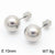 Earrings Wholesale Europe And America Cross Border Round Beads Titanium Steel Women's Stud Earrings Street Simplicity Titanium Steel Earring Accessories