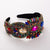 Elegant Baroque Style Flower Cloth Inlay Rhinestones Hair Band