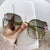 Elegant Basic Flower Ac Special-shaped Mirror Diamond Frameless Women's Sunglasses