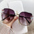 Elegant Basic Flower Ac Special-shaped Mirror Diamond Frameless Women's Sunglasses