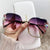 Elegant Basic Flower Ac Special-shaped Mirror Diamond Frameless Women's Sunglasses