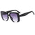 Elegant Basic Geometric Pc Square Half Frame Women's Sunglasses