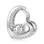 1 Piece 925 Sterling Silver Zircon Heart Shape Jewelry Accessories