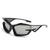 Elegant Basic Lady Pc Cat Eye Quadrilateral Full Frame Women's Sunglasses