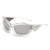 Elegant Basic Lady Pc Cat Eye Quadrilateral Full Frame Women's Sunglasses