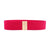 Elegant Basic Lady Square Alloy Elastic Band Plating Women's Woven Belts