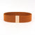 Elegant Basic Lady Square Alloy Elastic Band Plating Women's Woven Belts