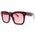 Elegant Basic Simple Style Solid Color Pc Square Full Frame Women's Sunglasses