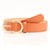 Elegant Basic Minimalist Solid Color Pu Leather Alloy Plating Women's Leather Belts