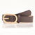 Elegant Basic Minimalist Solid Color Pu Leather Alloy Plating Women's Leather Belts