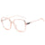 Elegant Basic Solid Color Ac Square Full Frame Optical Glasses