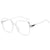 Elegant Basic Solid Color Ac Square Full Frame Optical Glasses