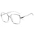 Elegant Basic Solid Color Ac Square Full Frame Optical Glasses