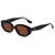 Elegant Basic Solid Color Pc Oval Frame Full Frame Women's Sunglasses