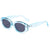 Elegant Basic Solid Color Pc Oval Frame Full Frame Women's Sunglasses