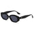 Elegant Basic Solid Color Pc Oval Frame Full Frame Women's Sunglasses