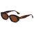 Elegant Basic Solid Color Pc Oval Frame Full Frame Women's Sunglasses