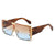 Elegant Basic Solid Color Pc Square Full Frame Men's Sunglasses