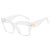 Elegant Basic Solid Color Pc Square Full Frame Women's Sunglasses