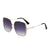 Elegant Basic Square Pc Square Full Frame Women's Sunglasses