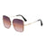 Elegant Basic Square Pc Square Full Frame Women's Sunglasses