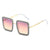 Elegant Basic Square Pc Square Full Frame Women's Sunglasses